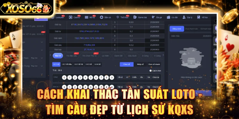 Cách khai thác tần suất loto