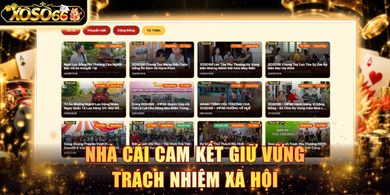 Nhà cái cam kết giữ vững trách nhiệm xã hội