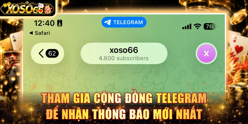 Tham gia cộng đồng Telegram để nhận thông báo mới nhất