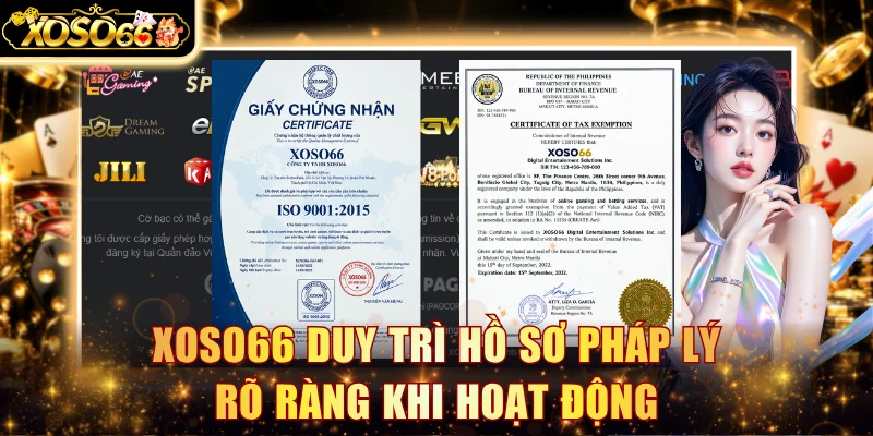 Xoso66 duy trì hồ sơ pháp lý rõ ràng khi hoạt động
